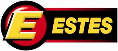 A red and black logo for estar