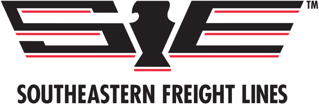 A black and red logo for western freight.